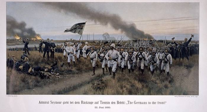Wieder so weit? „Germans to the front!“