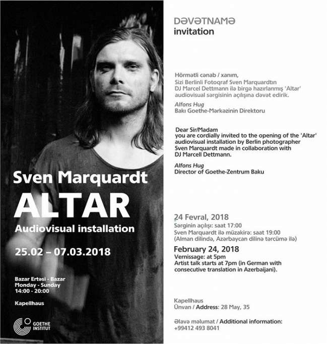 Ausstellung des deutschen Fotografen Sven Marquardt findet in Baku statt