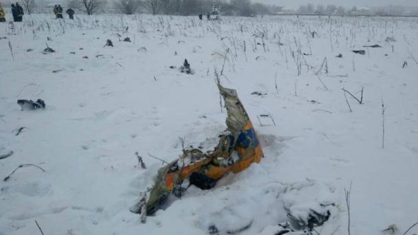 Bergungsarbeiten nach Flugzeugabsturz in Russland