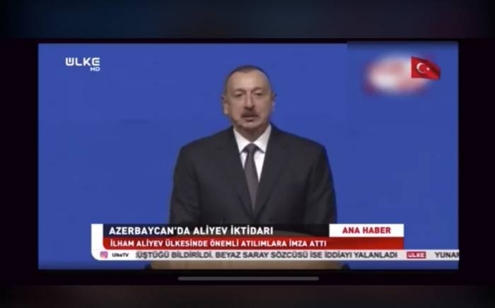 Türkei: In Ülke TV ein Sujet über Präsidentschaftswahl in Aserbaidschan gezeigt