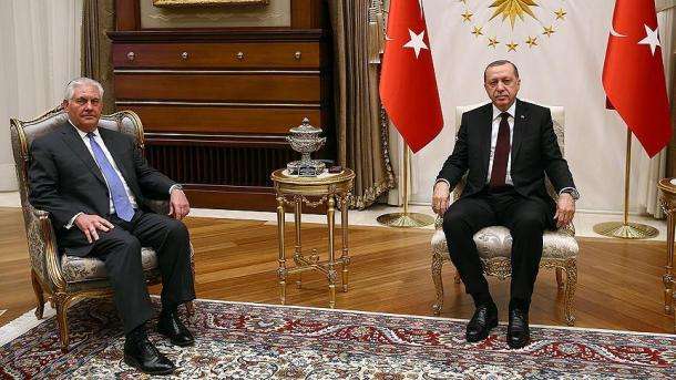 Erdogan empfängt Tillerson