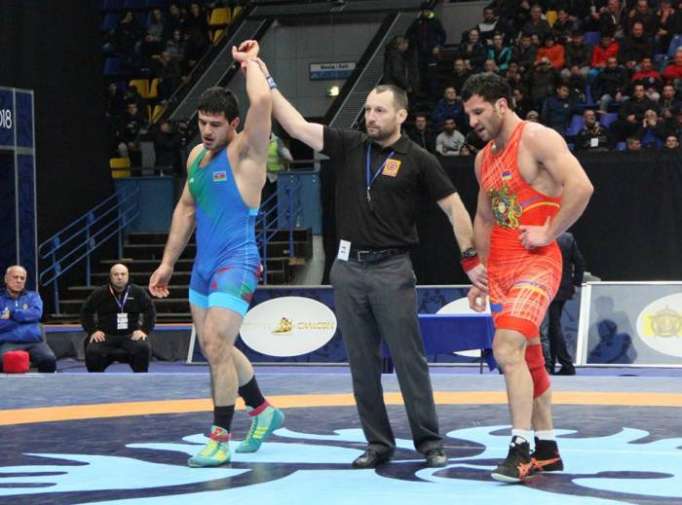 Azerbaijani wrestlers defeated Armenian rivals - PHOTOS