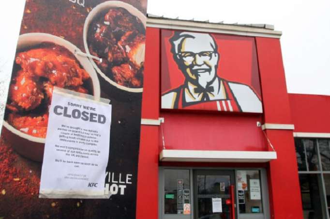 GB: des centaines de restaurants KFC fermés