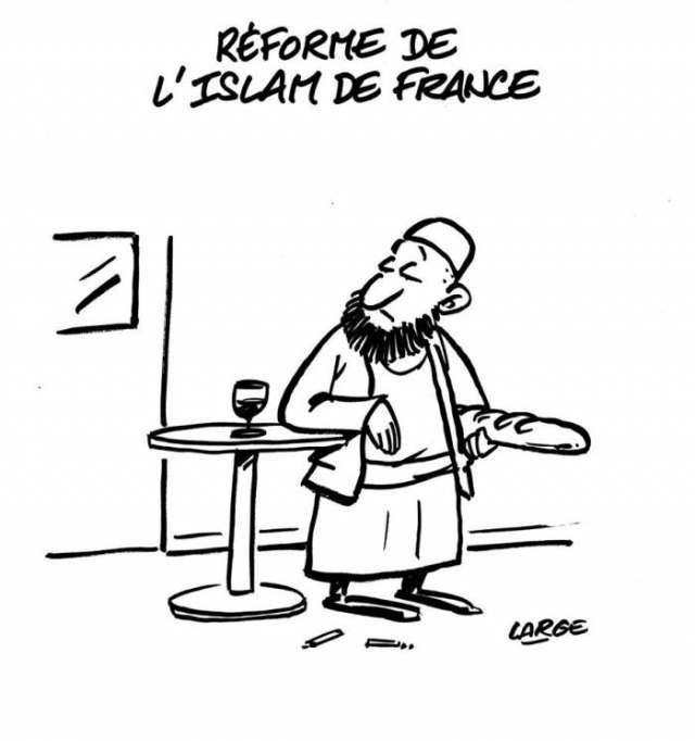 Macron se lance dans la réforme de l’islam de France - CARICATURE