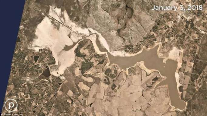 Shocking satellite images show Cape Town drying out as water doomsday approaches