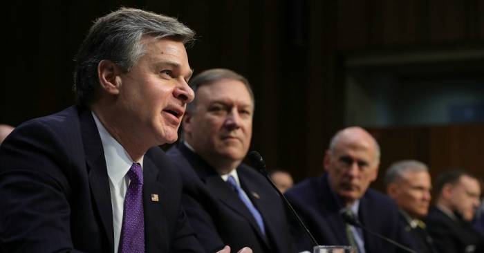 FBI chief Christopher Wray contradicts White House