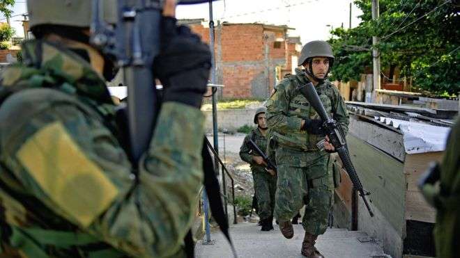 Rio de Janeiro violence: Brazil army to take control of security