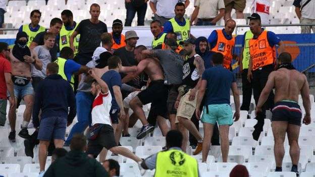 Euro 2016 Russian hooligan arrested over England fan attack