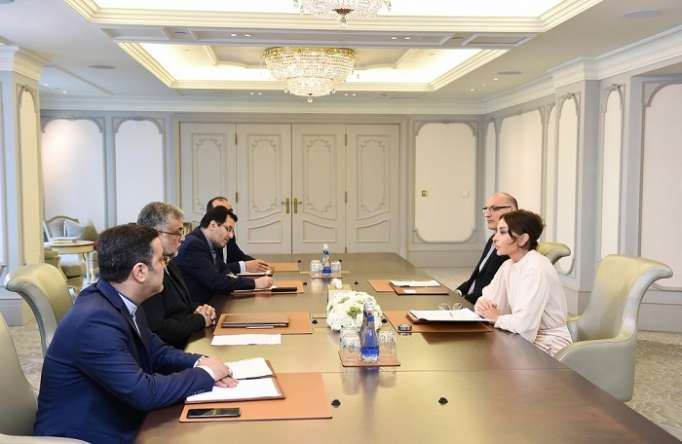  مهريبان علييفا تلتقى مع رئيس المنظمة الإيرانية - تم تحديثا