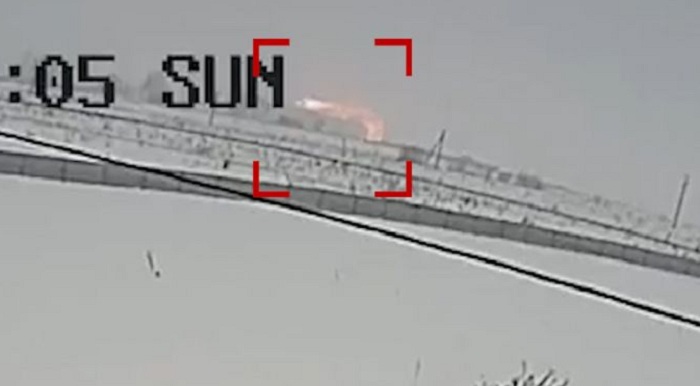 Le crash du vol 6W703 près de Moscou filmé par une caméra de surveillance