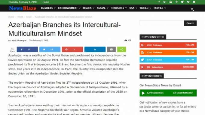Azerbaijan Branches its Intercultural-Multiculturalism Mindset - NewsBlaze