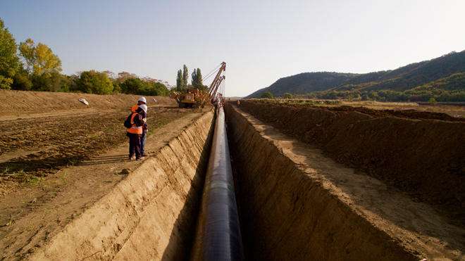 Progresan las obras de construcción en la sección griega de TAP