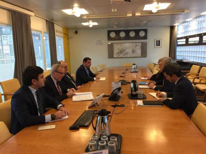 Azerbaijani FM meets with United Nations High Commissioner for Refugees