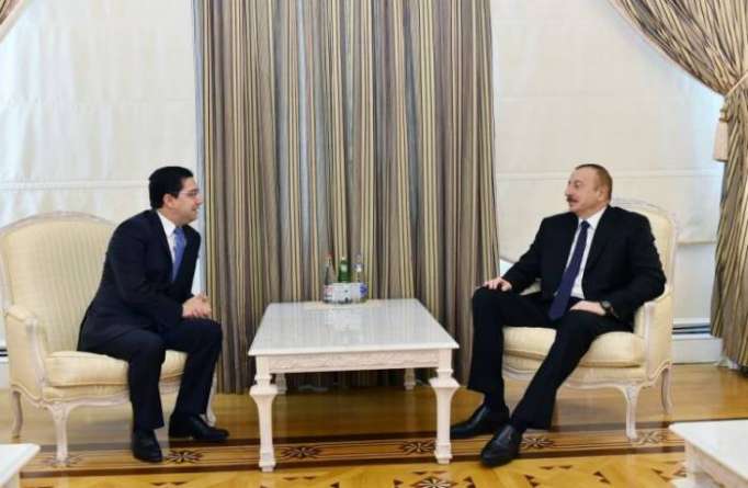 Ilham Aliyev recibe al ministro marroquí