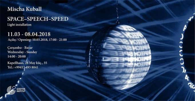 Mischa Kuballs Lichtinstallation "Space-Speech-Speed" im Kapellhaus