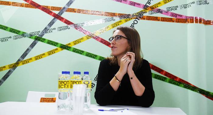 La candidata Sobchak: "es posible garantizar una vida tranquila y reposada"