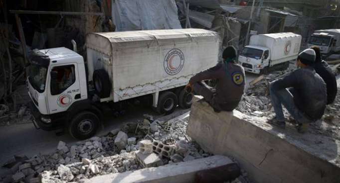 Convoy humanitario arriba a Guta Oriental