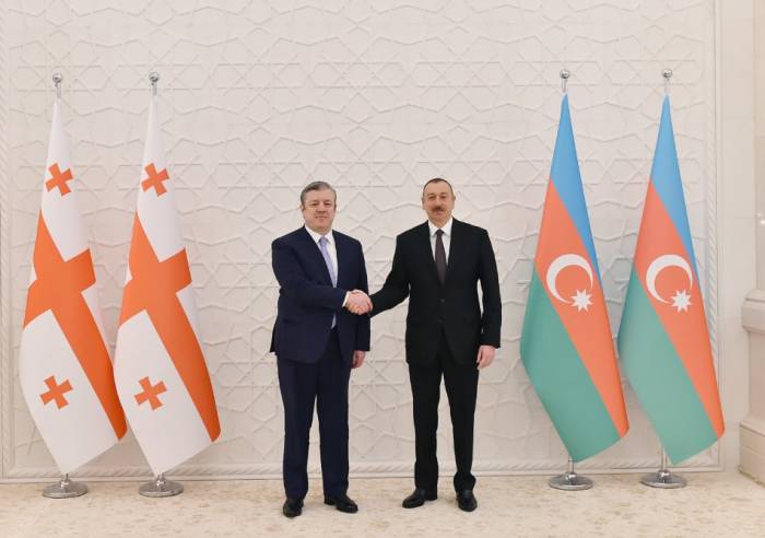 Ilham Aliyev recibe al primer ministro georgiano 