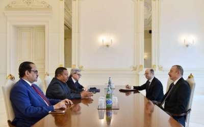 Ilham Aliyev recibe al secretario general de la OPEP
