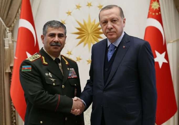 Le ministre azerbaïdjanais de la Défense a rencontré Erdogan - VIDEO