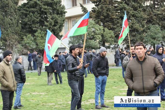 Mitinqdə 1500-ə yaxın adam iştirak edib - Rəsmi məlumat