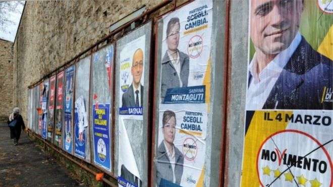استطلاعات الرأي تشير إلى برلمان دون أغلبية بعد الانتخابات الإيطالية