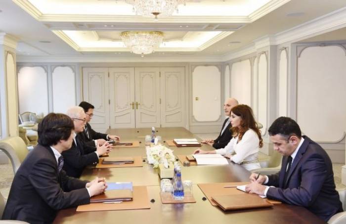 Mehriban Aliyeva meets with Foreign Policy Adviser to Japanese Prime Minister - PHOTOS