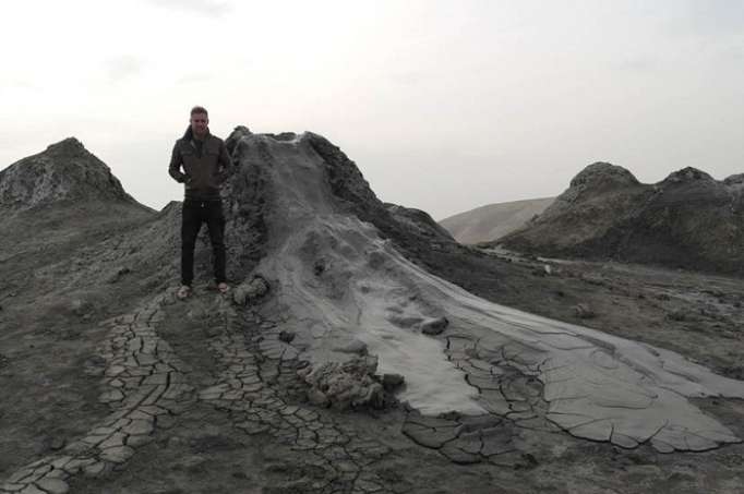 Mud volcano erupts in Azerbaijan