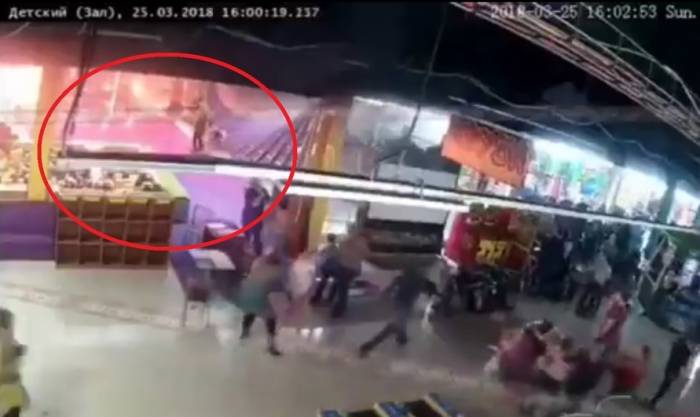 64 nəfərin öldüyü yanğının başlama anı - VİDEO