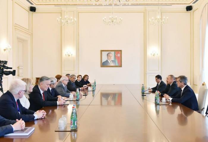 Ilham Aliyev receives co-chairs of Nizami Ganjavi International Center - URGENT