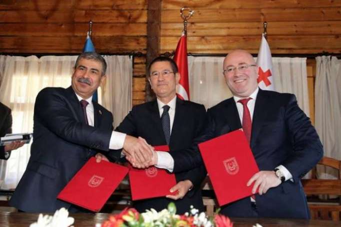 Azerbaijan, Turkey and Georgia sign memorandum of understanding in field of defense - PHOTOS