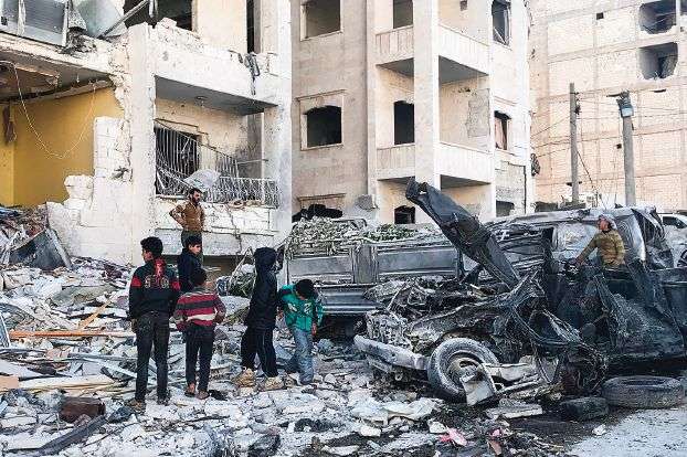 سقوط جرحى جراء قصف على غوطة دمشق بسوريا