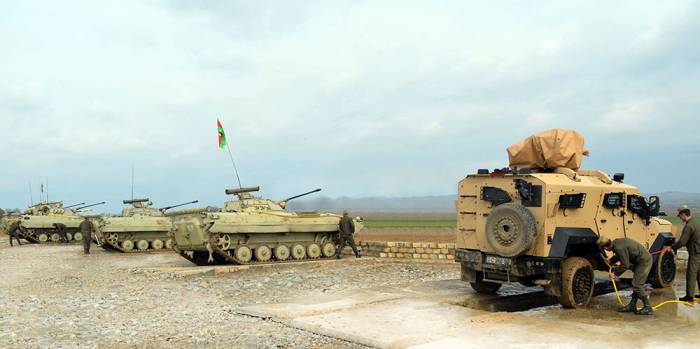 الجيش الأذربيجاني ينتهي تدريبات واسعة النطاق - (صور،فيديو)
