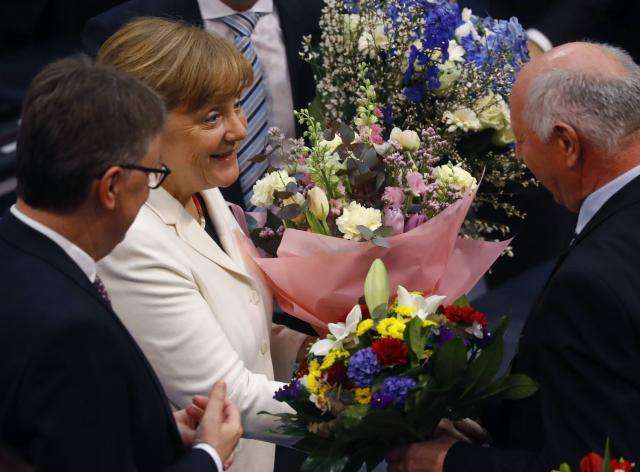 German lawmakers elect Merkel to fourth term as chancellor