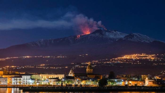 Mount Etna in Sicily is sliding into Mediterranean Sea, scientists say