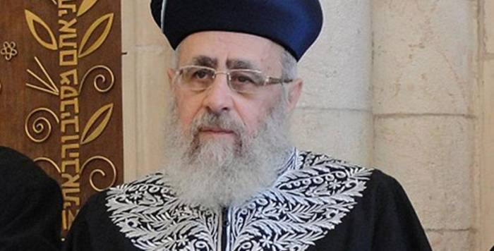 Israeli chief rabbi calls black people 