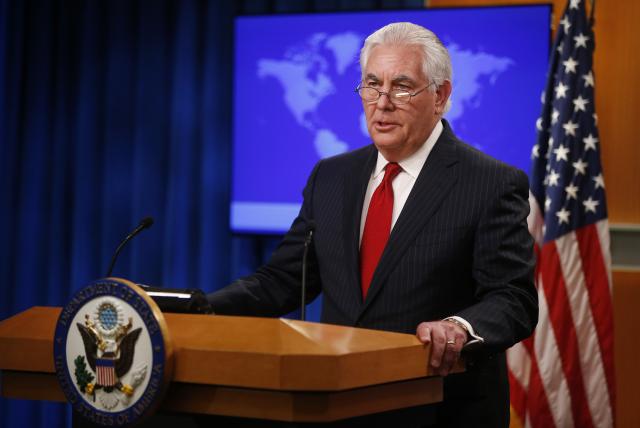 Tillerson to talk soon with successor nominee Pompeo: State Department