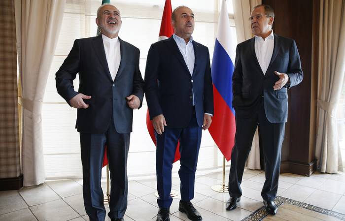 Russian, Iranian, Turkish top diplomats expected to meet in Moscow April 28