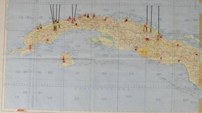 Subastan mapa de operaciones de EEUU contra URSS en Cuba