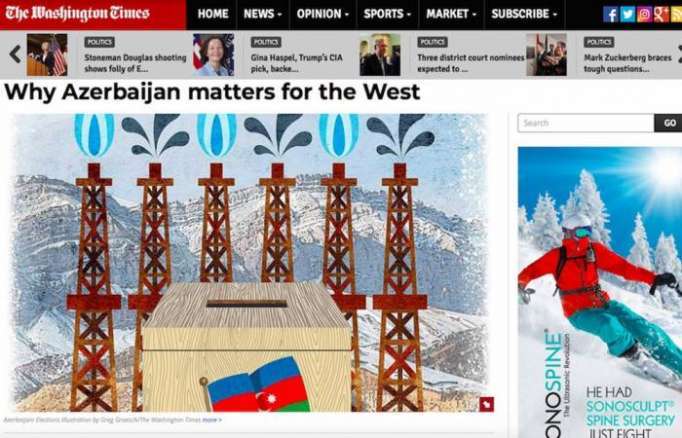 Azərbaycan Qərb üçün niyə əhəmiyyətlidir? - “Washington Times” yazır