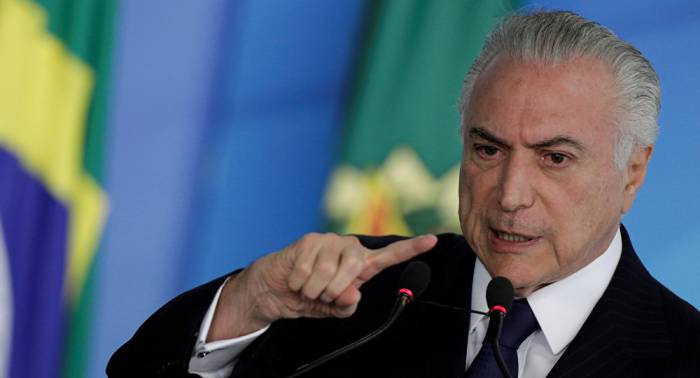 Temer: golpear al Gobierno brasileño es fácil