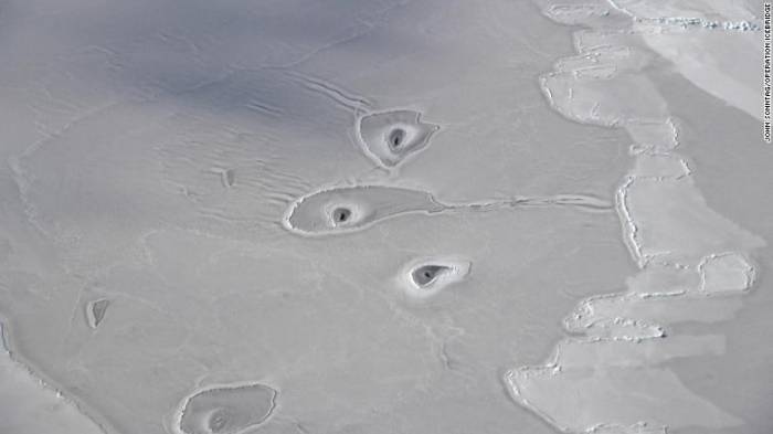 These mysterious Arctic ice holes have NASA scientists puzzled