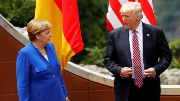 Merkel will bei Trump die Stimmung im Handelsstreit verbessern