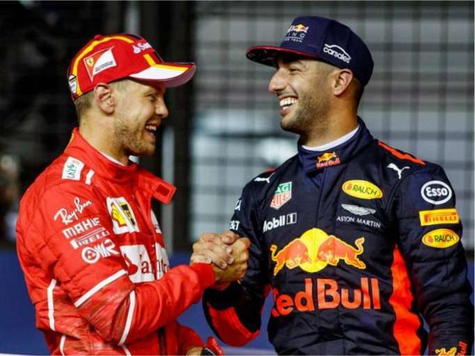 Sebastian Vettel und Daniel Ricciardo könnten bald für gleiche Farben fahren