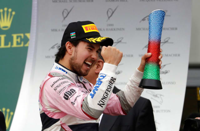 Fórmula 1: Hamilton gana GP de Azerbaiyán, Pérez logra subir al podio