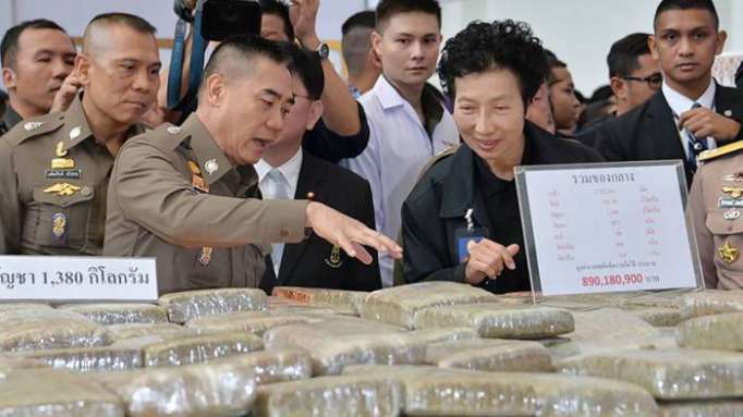 Confiscan en Tailandia un cargamento de droga valuado en 54 millones de dólares