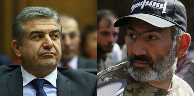 Armenia opposition movement head and party leader tycoon hold talk