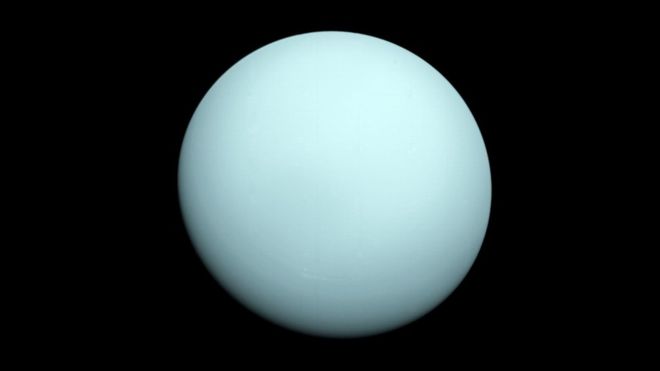Rotten egg gas around planet Uranus