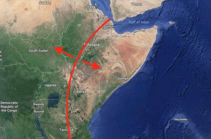 Enormous crack opened up in Africa, evidence Africa is literally splitting in two