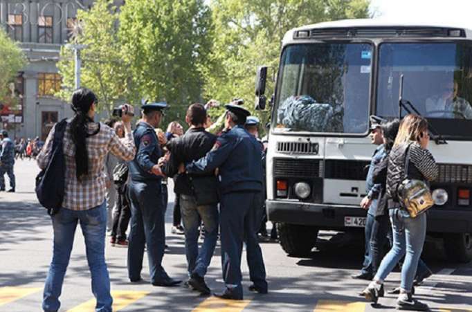 68 Demonstranten wurden in Armenien festgenommen